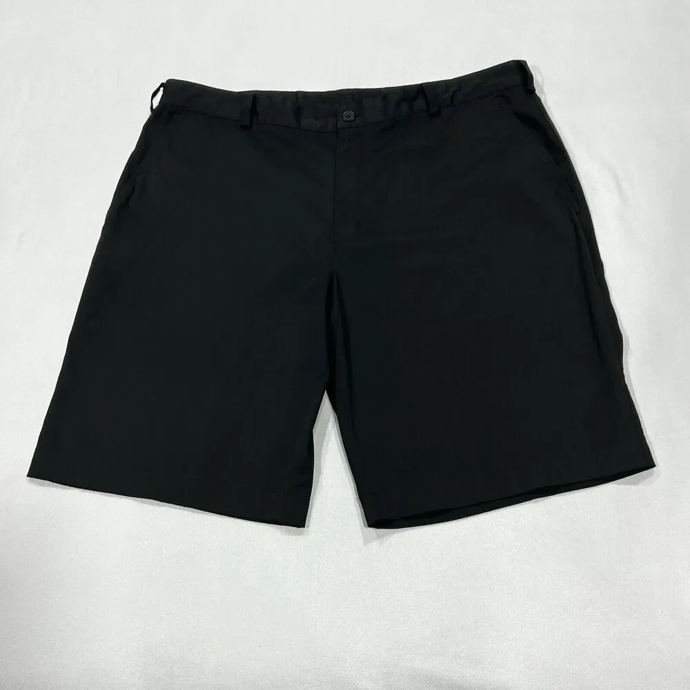 Nike Golf Shorts Men Black Performance Dri Fit Stretch Athletic‎ Chino Size 38